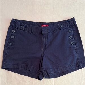Merona Women's Blue, Button-Detail Shorts